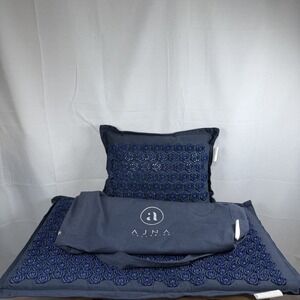 Ajna Acupressure Mat and Pillow Set with Carry Bag / Navy Blue